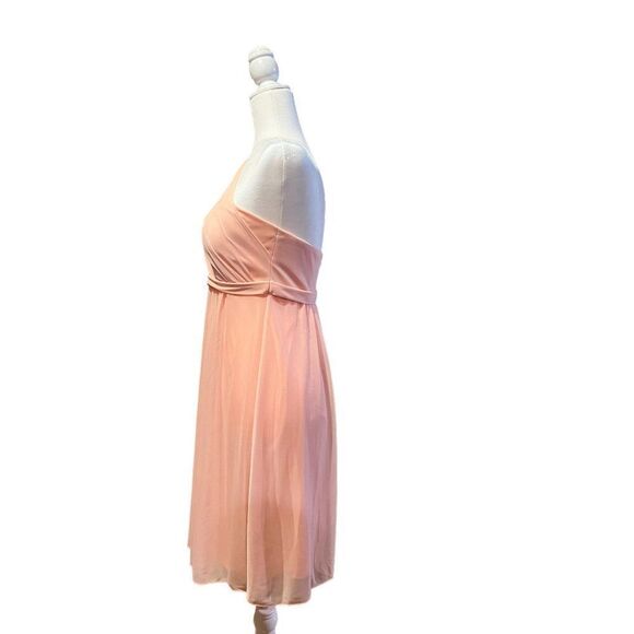 David's Bridal F15607 Bellini Knee Length Bridesmaid Prom Dress Women's Size 6 - Picture 4 of 6